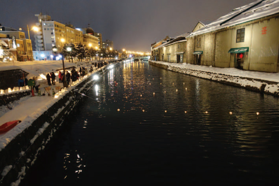 2019, Otaru Canal during the Otaru Snow Light Path.